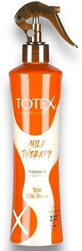 Spray Après-Shampooing Totex 2 Phases Milk Therapy Sans Rinçage Pour Cheveux Secs et Abîmés | Démêlant 400 ml