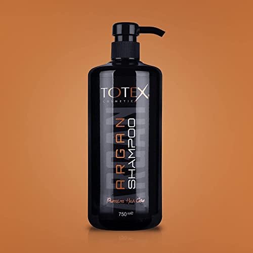 Shampoing Totex Capillaire Argan Premium Unisexe 750ml | Soin Nourrissant Pour Cheveux Renforcés et Brillants | Formule 