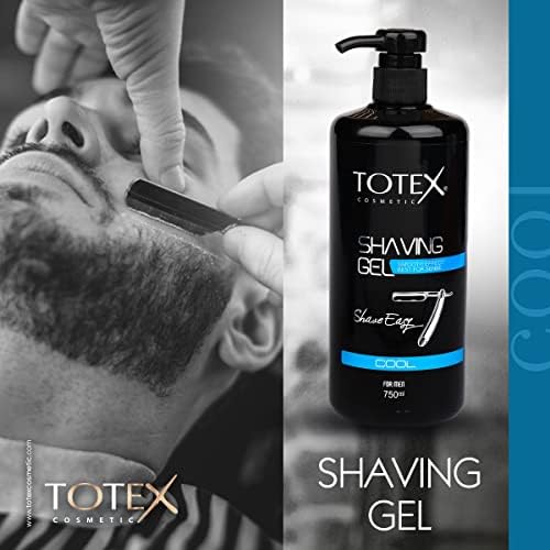 Shaving Gel Totex Cool Rafraîchissant Lisse 750ml Pour Tous Les Sexes