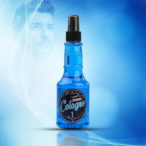 TOTEX Barber Cologne No.1 | Eau de Cologne pour Homme 250ml | Hydratation et Protection Contre les Irritations pour un P