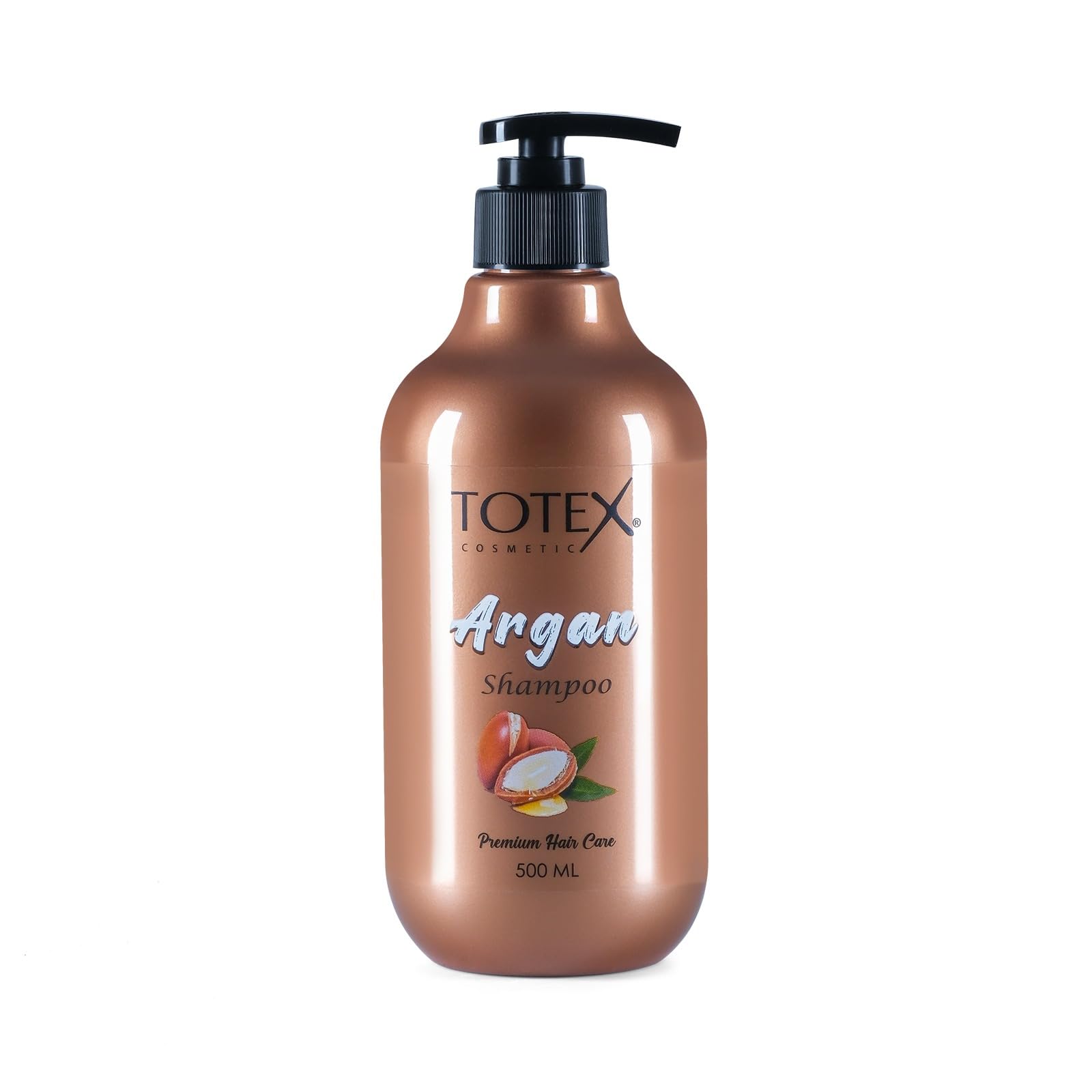 Totex Shampooing Capillaire Huile d'Argan | Soin Capillaire Uni Sexe Haute Qualité pour Cheveux Cassants et Abîmés 500 m