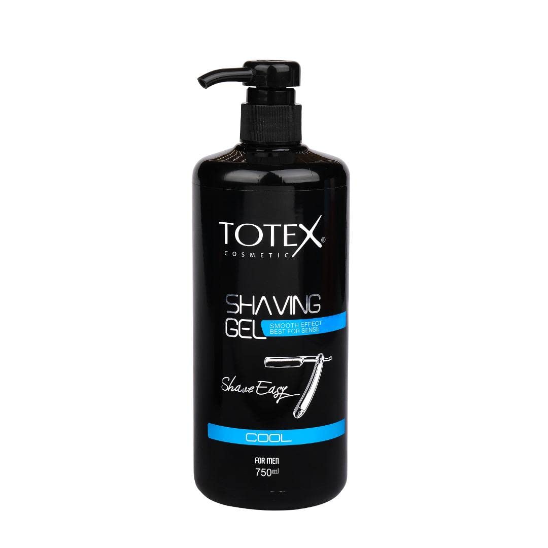 Shaving Gel Totex Cool Rafraîchissant Lisse 750ml Pour Tous Les Sexes