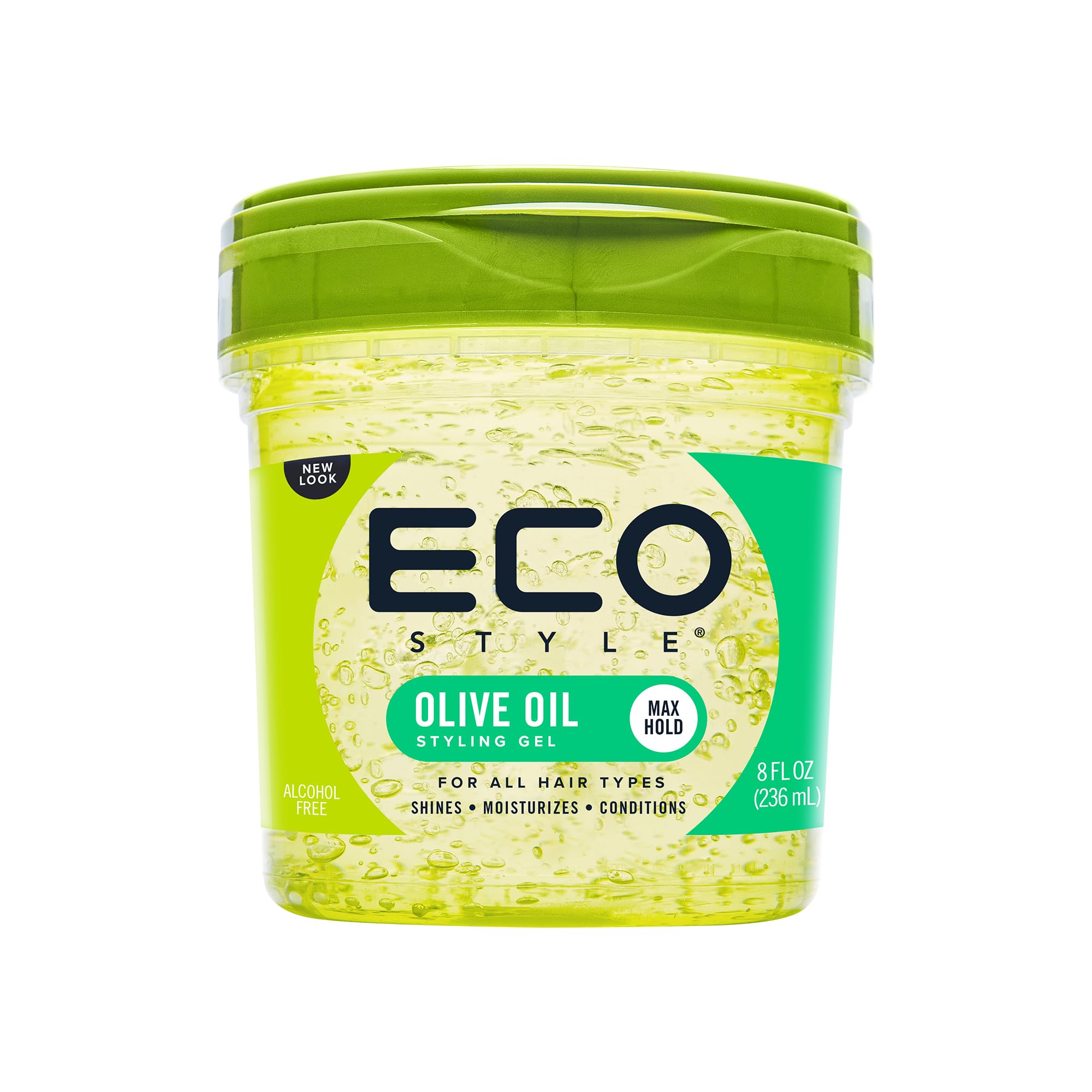 Eco Styler Oliva Huile Gel 236ml pour Cheveux Secs et Dommagés