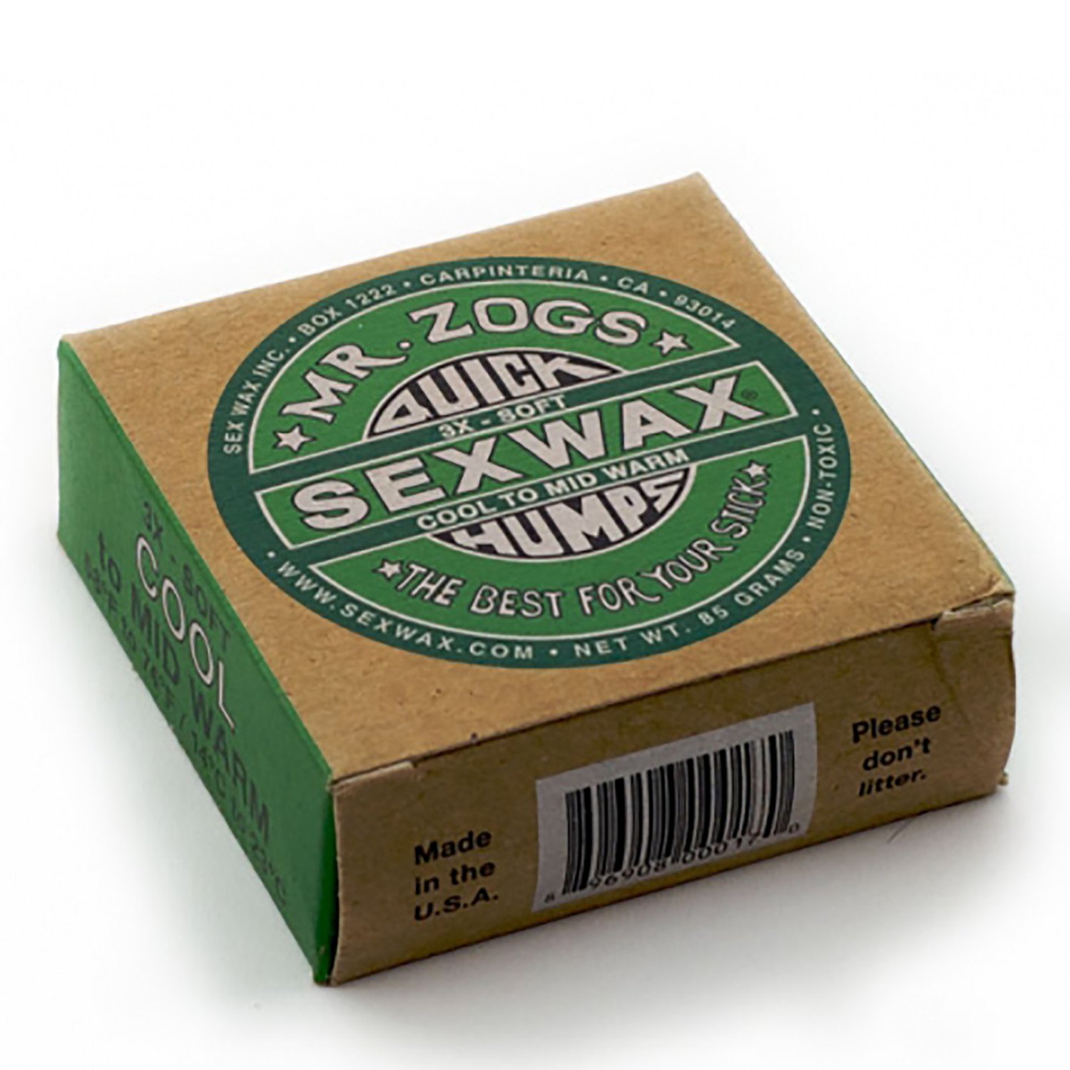 Wax Mr. Zogs Quick Humps Cool to Mid Warm Water Surfboard Block Wax